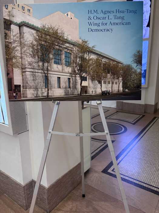 sign in a museum