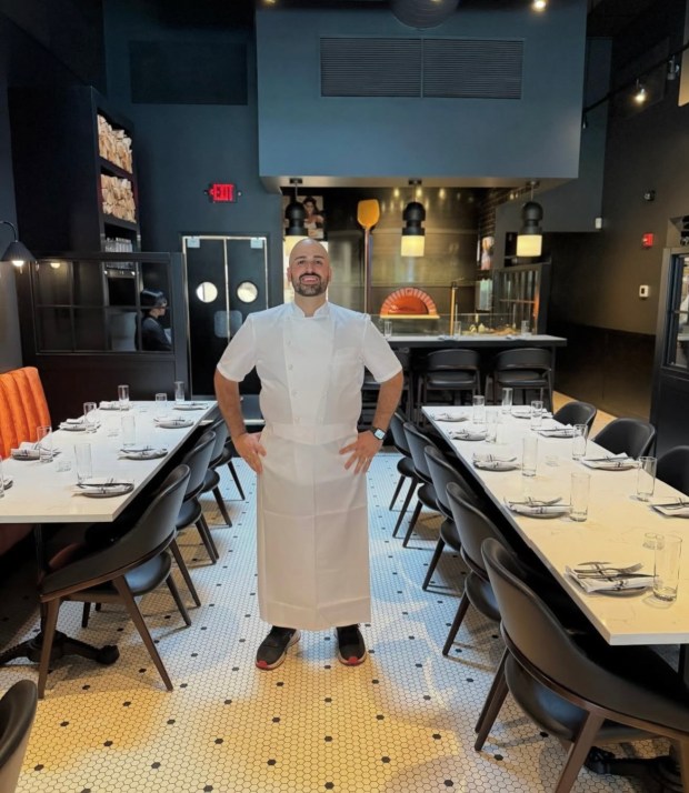 Chef Joseph Iannaccone in his restaurant, Casanova, now celebrating its first year of success (Courtesy)