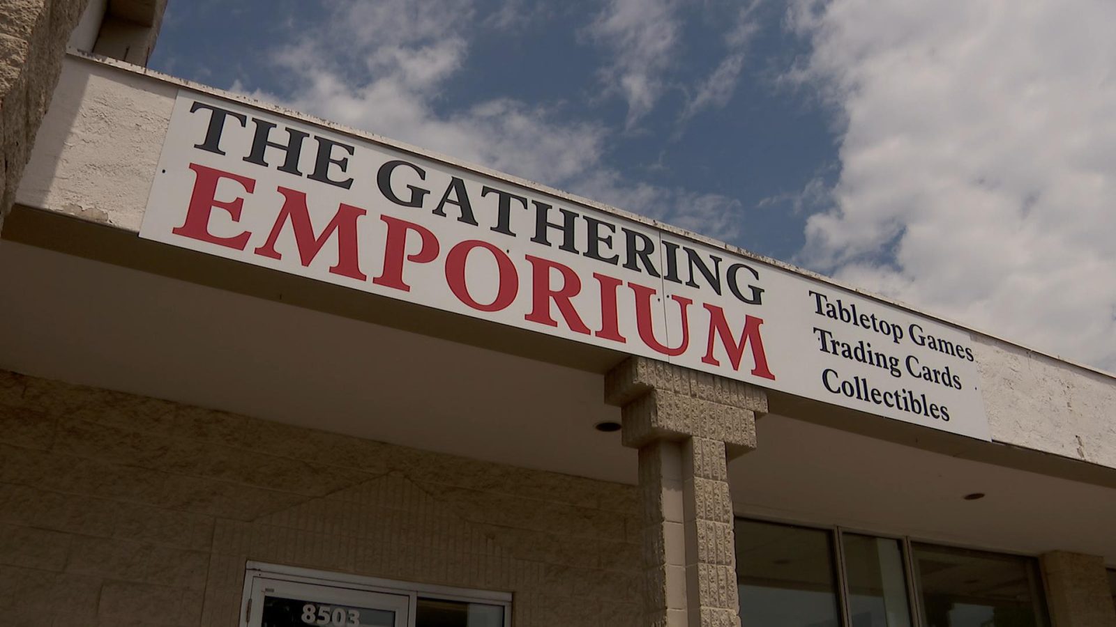 sign at The Gathering Emporium