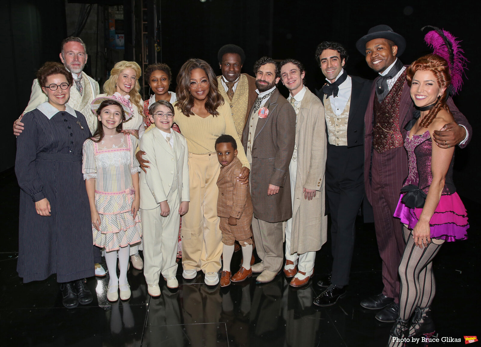 Photos: Oprah Winfrey Poses Backstage with the Cast of RAGTIME Image