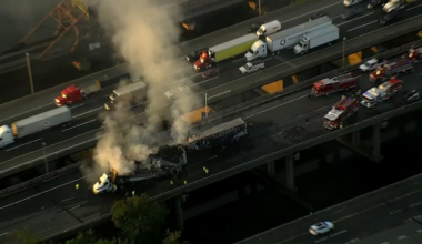 NJ Turnpike traffic backed up miles after tractor-trailers crash – NBC New York