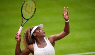 Serena Williams' comeback at the Queen's Club is over after injury to doubles partner