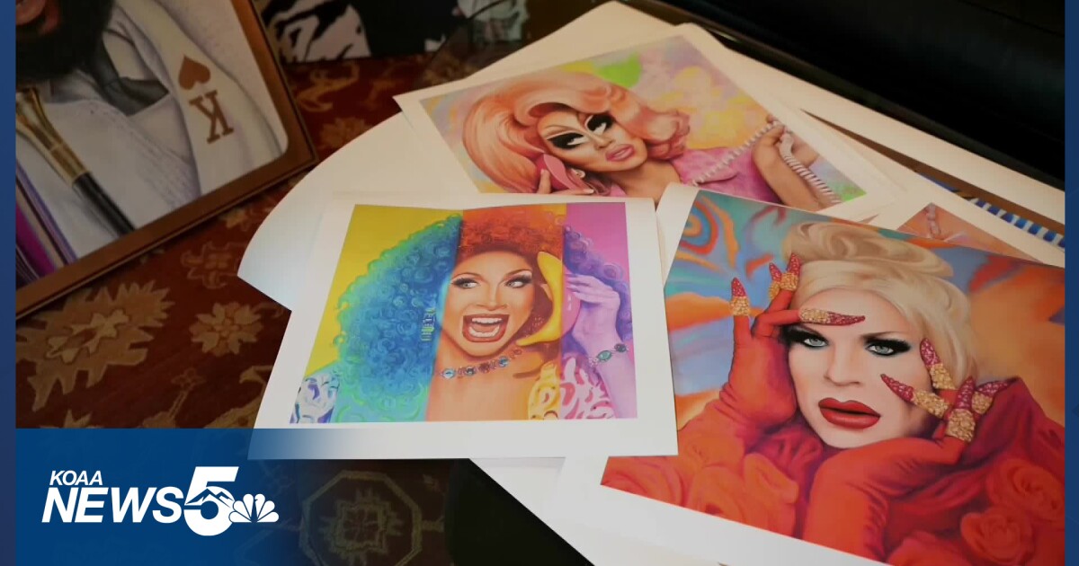 Local artist supports LGBTQ+ community through viral drag queen portraits