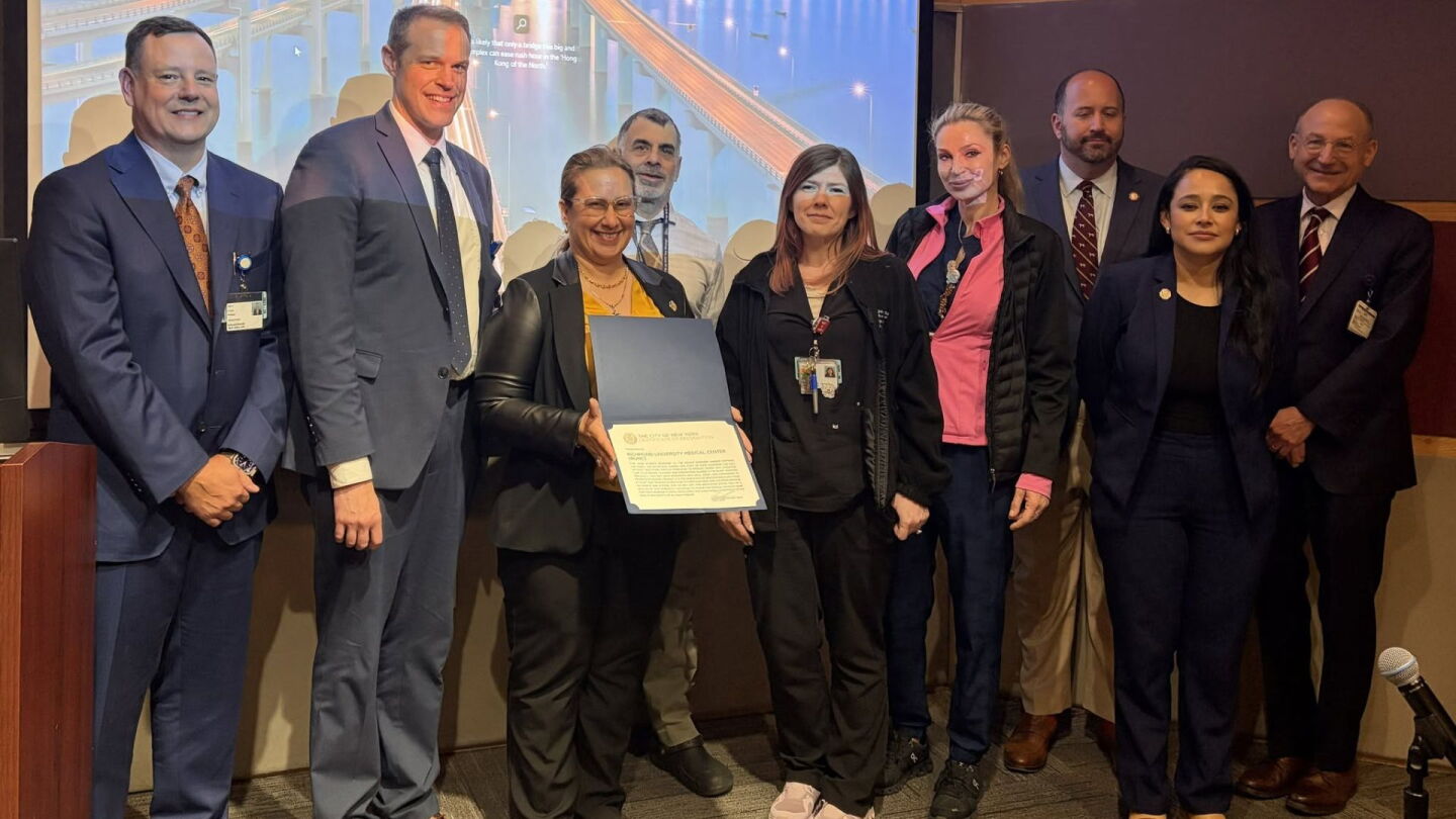 Richmond University Medical Center honored for response to Staten Island shipyard fire and explosion