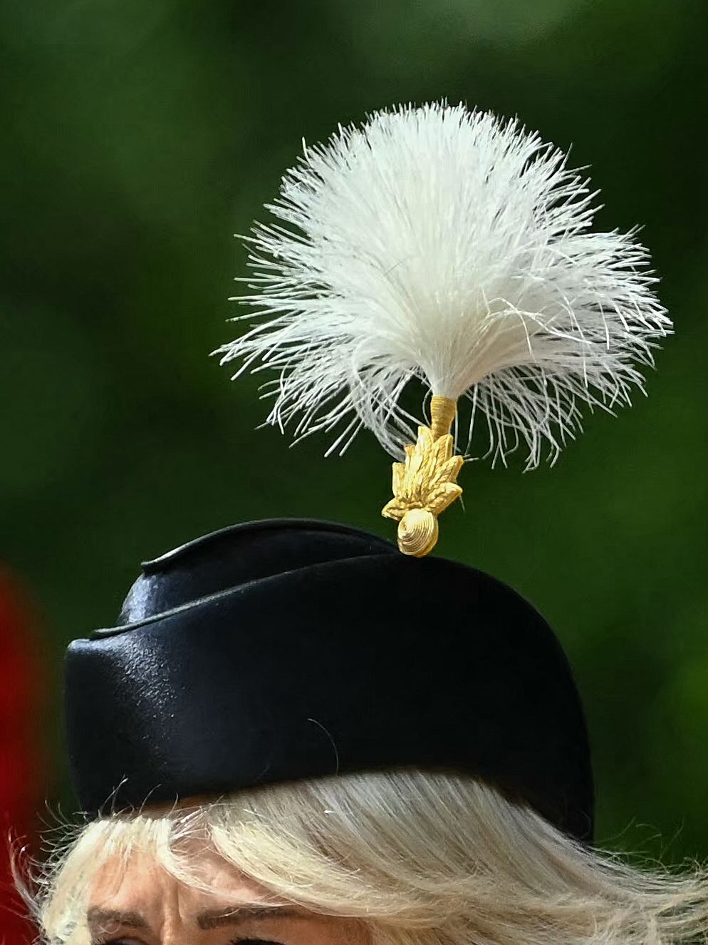 Britain's King Charles III and Britain's Queen Camilla arrive to attend the King's Birthday Parade "Trooping the Colour" in London on June 13, 2026. (Photo by JUSTIN TALLIS / AFP)