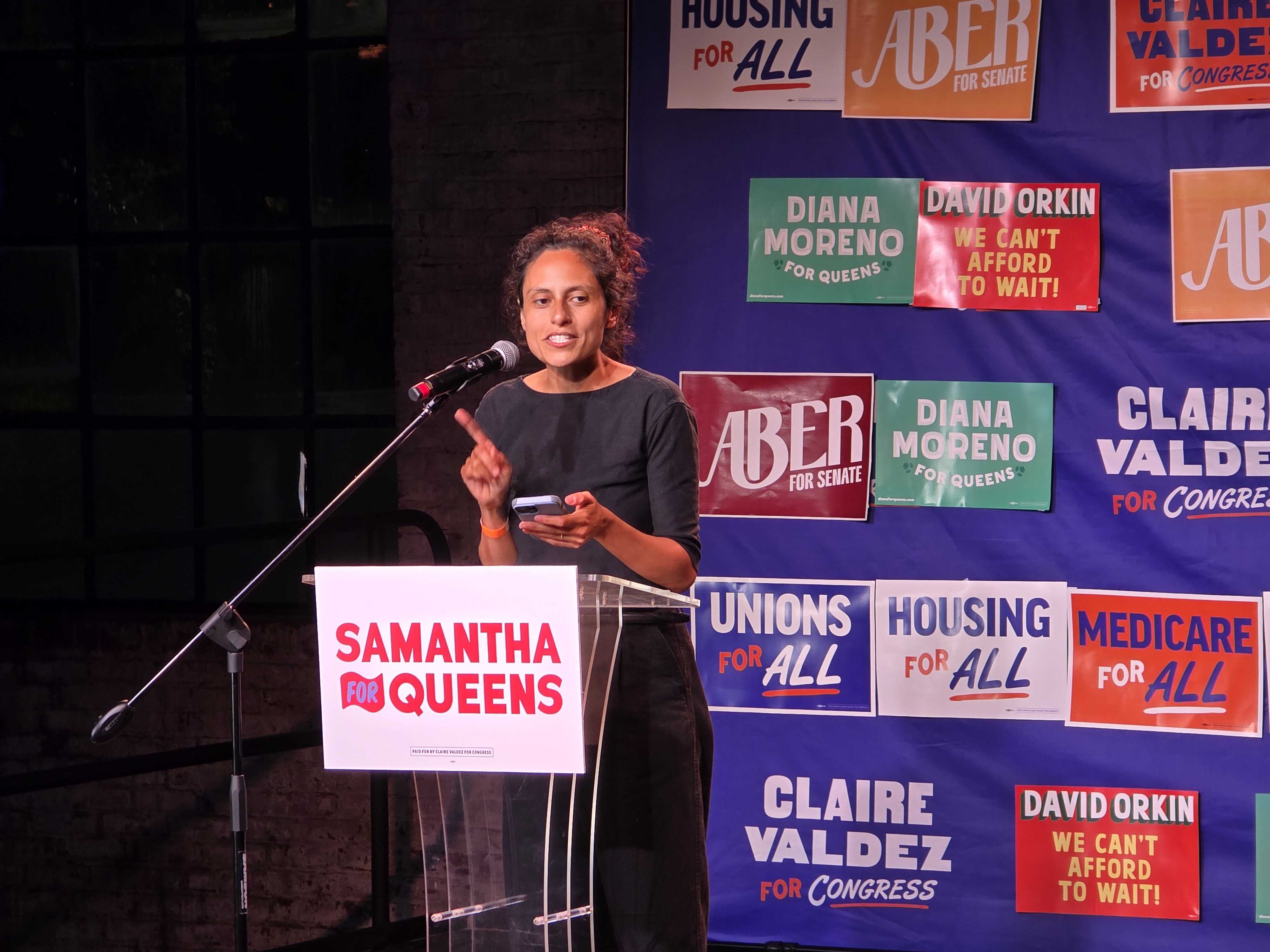 Samantha Kattan has a huge lead in Assembly District 37, a seat vacated by Claire Valdez. 