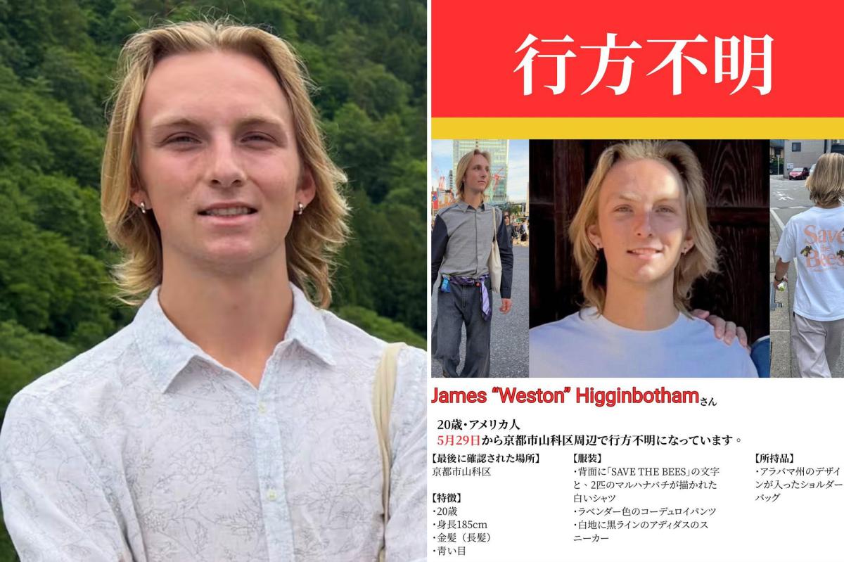 Missing Auburn student James Higginbotham found dead outside Kyoto Japan