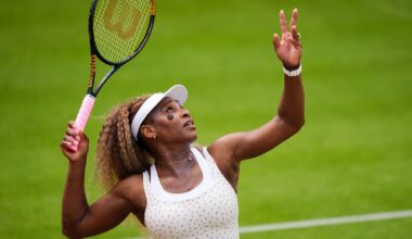 Serena Williams' comeback at the Queen's Club is over after injury to doubles partner