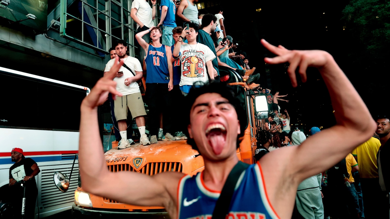 Mayhem mars euphoria as New York City celebrates the Knicks' first championship in 53 years