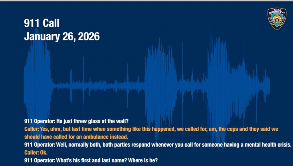 A 911 audio transcription shows Jabez Chakraborty’s mother requesting an ambulance to their Queens home as her son was experiencing a mental health crisis.
