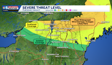 Intense storms likely across Vermont, New York overnight