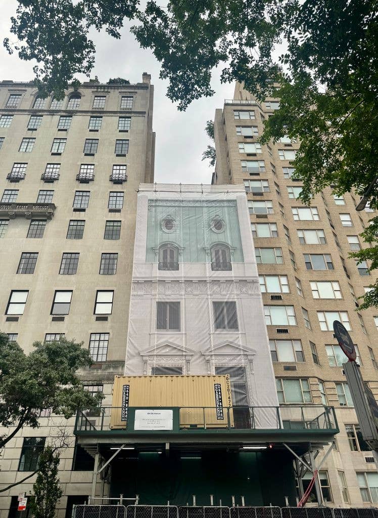 854 Fifth Avenue, one of the only Gilded Age mansions still existing in new York City, previously inhabited by Emily Thorn Vanderbilt Sloane White, later a Yugoslavia mission, now being turned into private members club