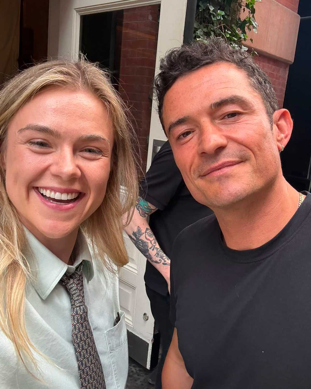 Emily Marsden and Orlando Bloom