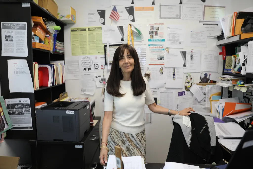 Ehi Ezer Ocean Parkway Senior Center Senior program director Mazal Machnine poses for a portrait in her office