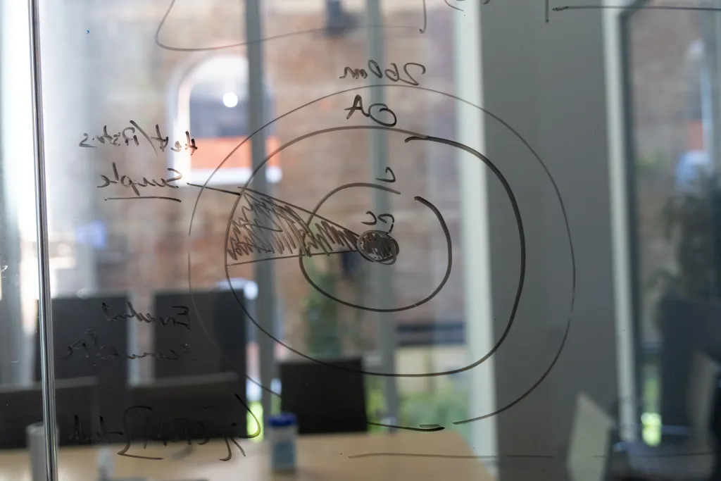 Workers at the AI startup Minerva had a space inside the Refinery at Domino office building along the Williamsburg waterfront,