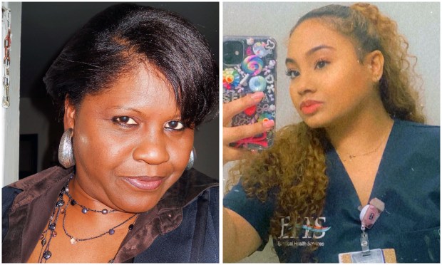 Clemer Ponce, left, and Selena Ponce.