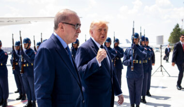 Trump’s Arrival in Turkey for NATO Summit Adds Drama and Spectacle