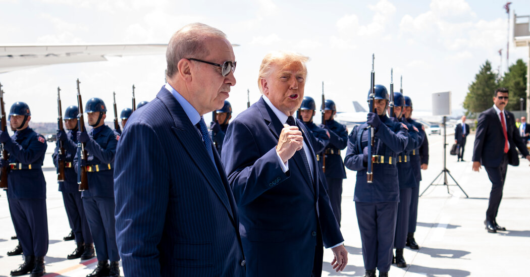 Trump’s Arrival in Turkey for NATO Summit Adds Drama and Spectacle