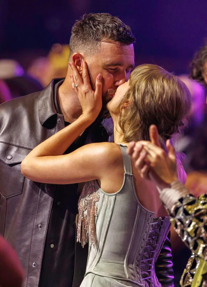 Taylor Swift and Travis Kelce at the 2026 iHeartRadio Music Awards.Credit: Getty
