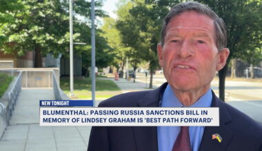 News 12 | Bronx | Sen Blumenthal Passing Russia Sanctions Bill In Memory Of Late Sen Graham Is Best Path Forward