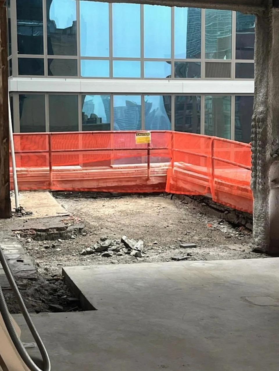 Obtained by ABC News - PHOTO: In this image obtained by ABC News, interior damage is shown in a Midtown Manhattan high-rise building on July 7, 2026.