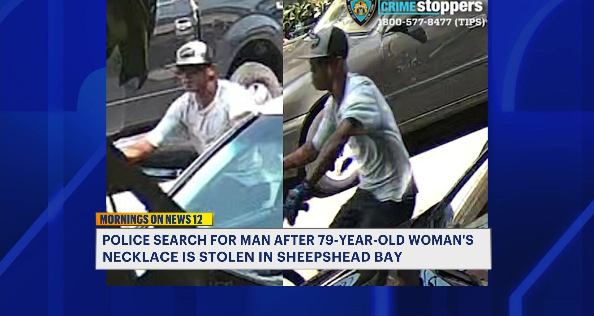 News 12 | Brooklyn | Police Seek Man Accused Of Snatching 79 Year Old Womans Necklace In Sheepshead Bay