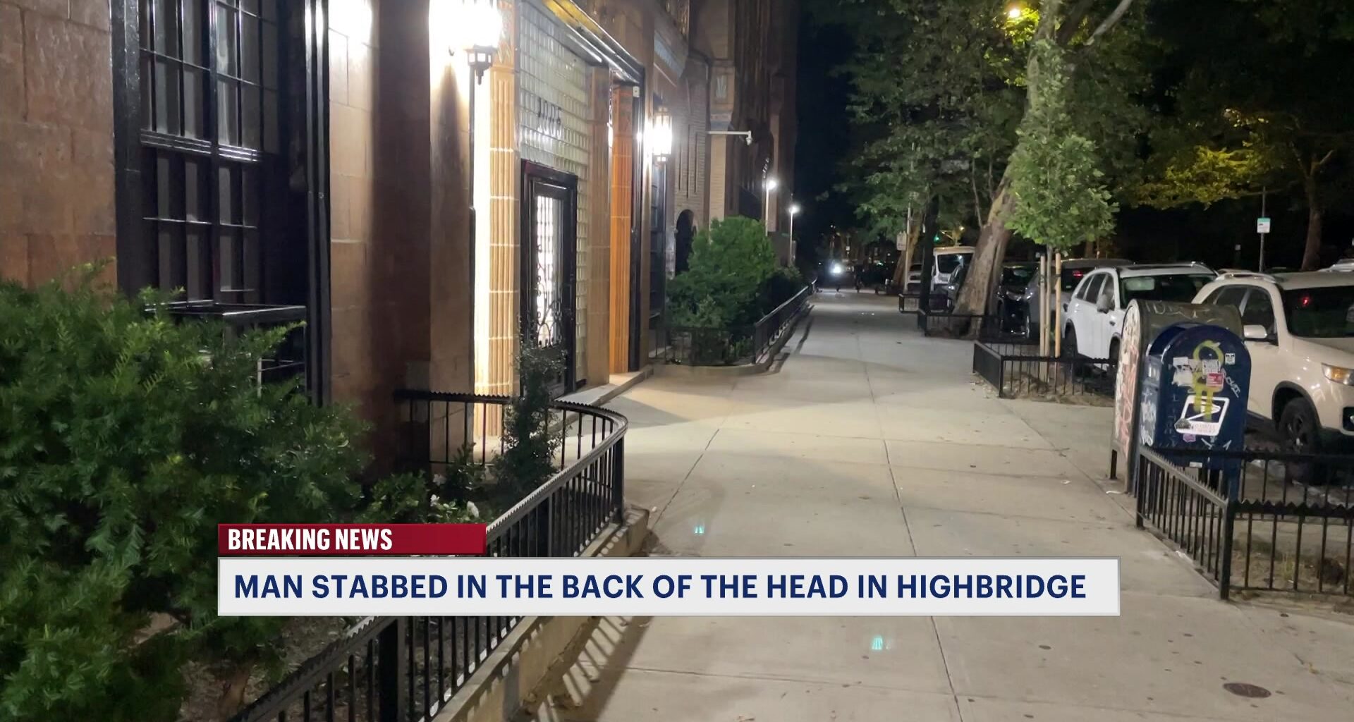 News 12 | Bronx | Highbridge Man Stabbed In The Back Of The Head Attacker On The Run
