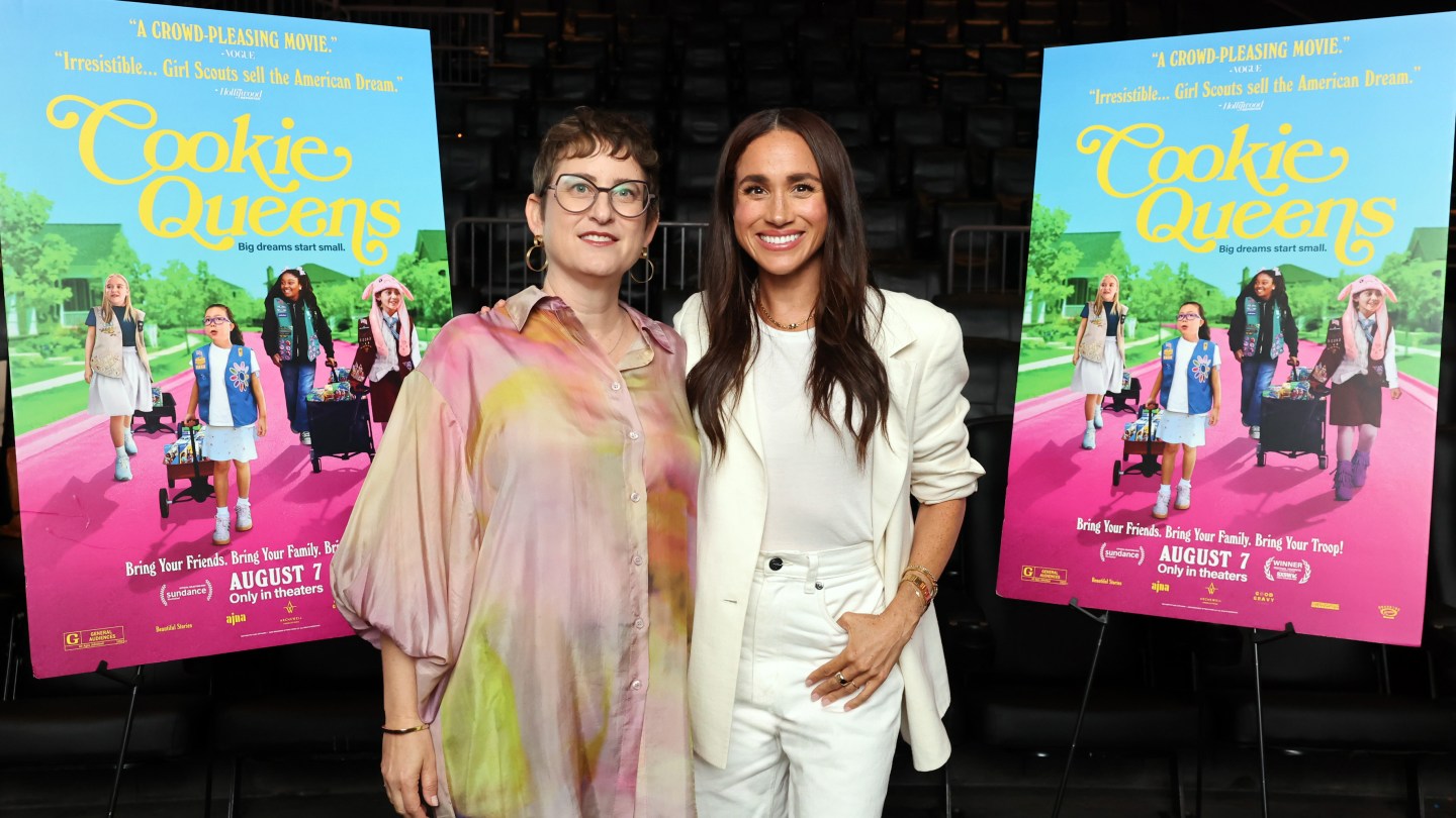 Meghan Markle and Alysa Nahmias on Girl Scout Doc 'Cookie Queens'