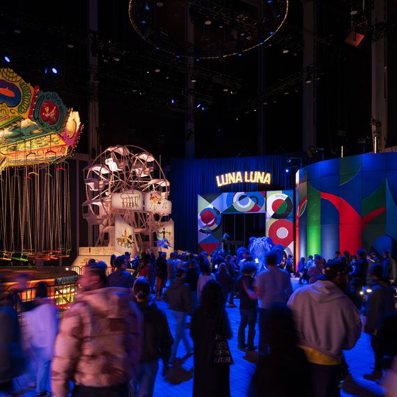 Luna Luna, the high-concept amusement park in the McCourt.