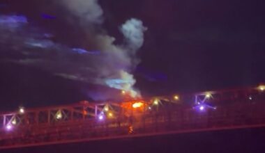 Fires ignite on Brooklyn Bridge during July Fourth fireworks