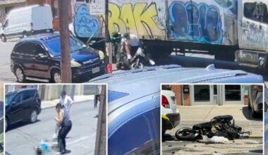 Video shows tragic moped crash that killed 13-year-old scooter rider as witness rails on 'real murderer'