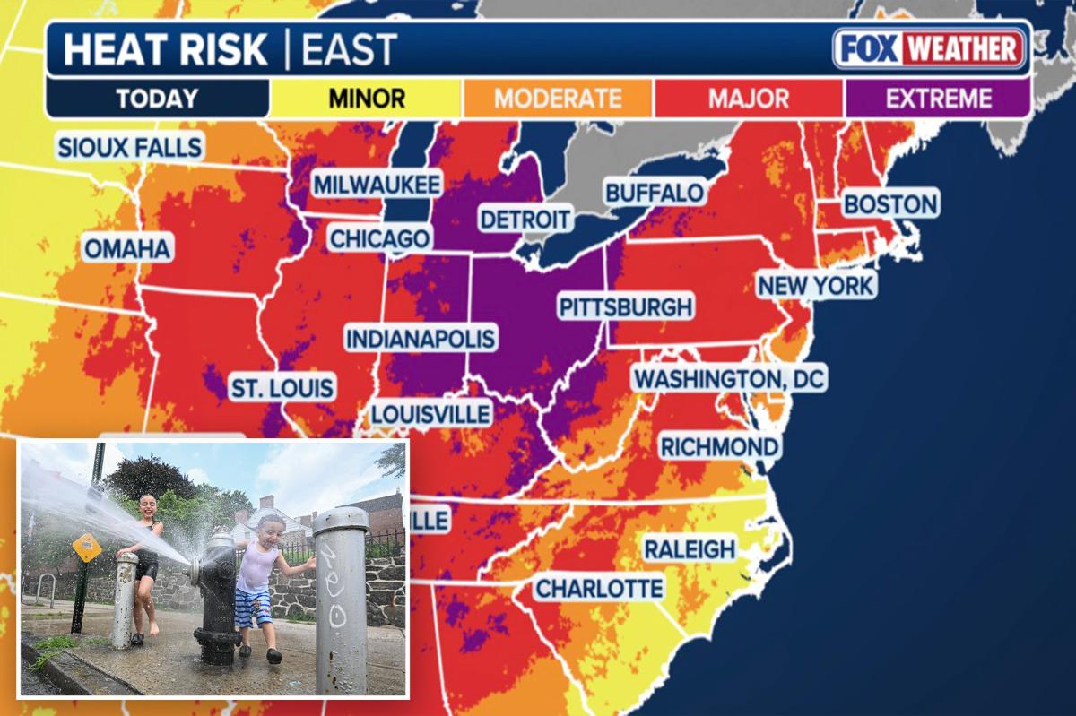 Heatwave hits NYC as 100 degree weather expected for the first time in 12 years