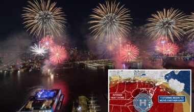 4th of July weather: could put damper on NYC fireworks