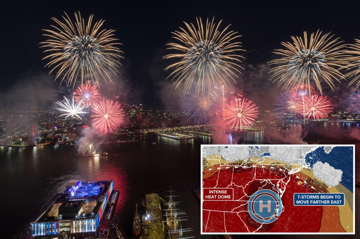 4th of July weather: could put damper on NYC fireworks