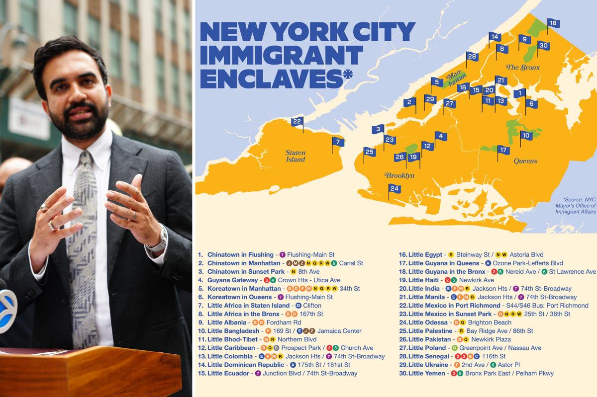 Mamdani's map of NYC immigrant neighborhoods sparks outrage