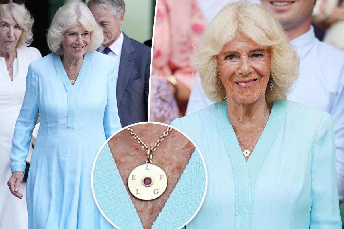 Queen Camilla pays tribute to her grandchildren with her Wimbledon 2026 necklace