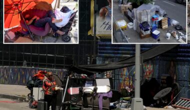 Lawless NYC homeless encampment near Intrepid grows to 12 blocks as locals plead for officials to step in