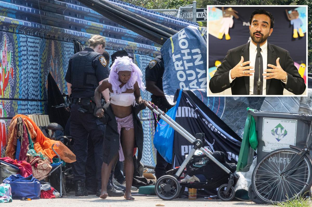 NYC's vagrant camp near Intrepid growing into skid row as Mamdani's policy forces cops to stay put