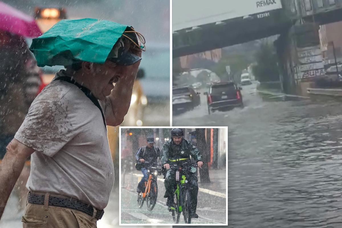 NYC hit with flash flood warnings, heavy rain — force airport flight delays