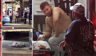 Off-duty NYPD cop stabbed in hand by stranger while walking with friend in NYC
