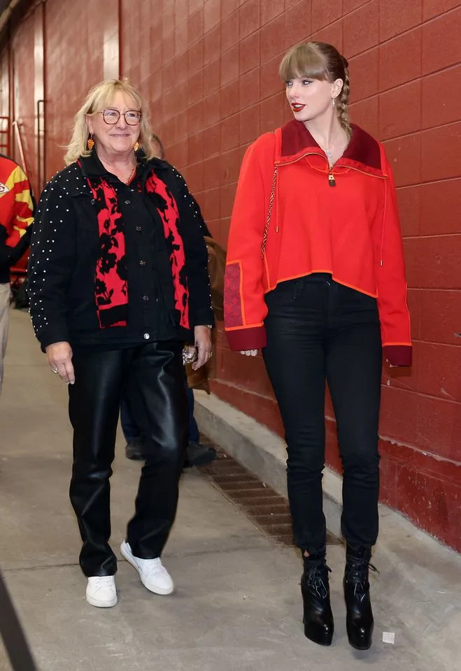Donna Kelce and Taylor Swift in 2024.Credit: Jamie Squire/Getty Images