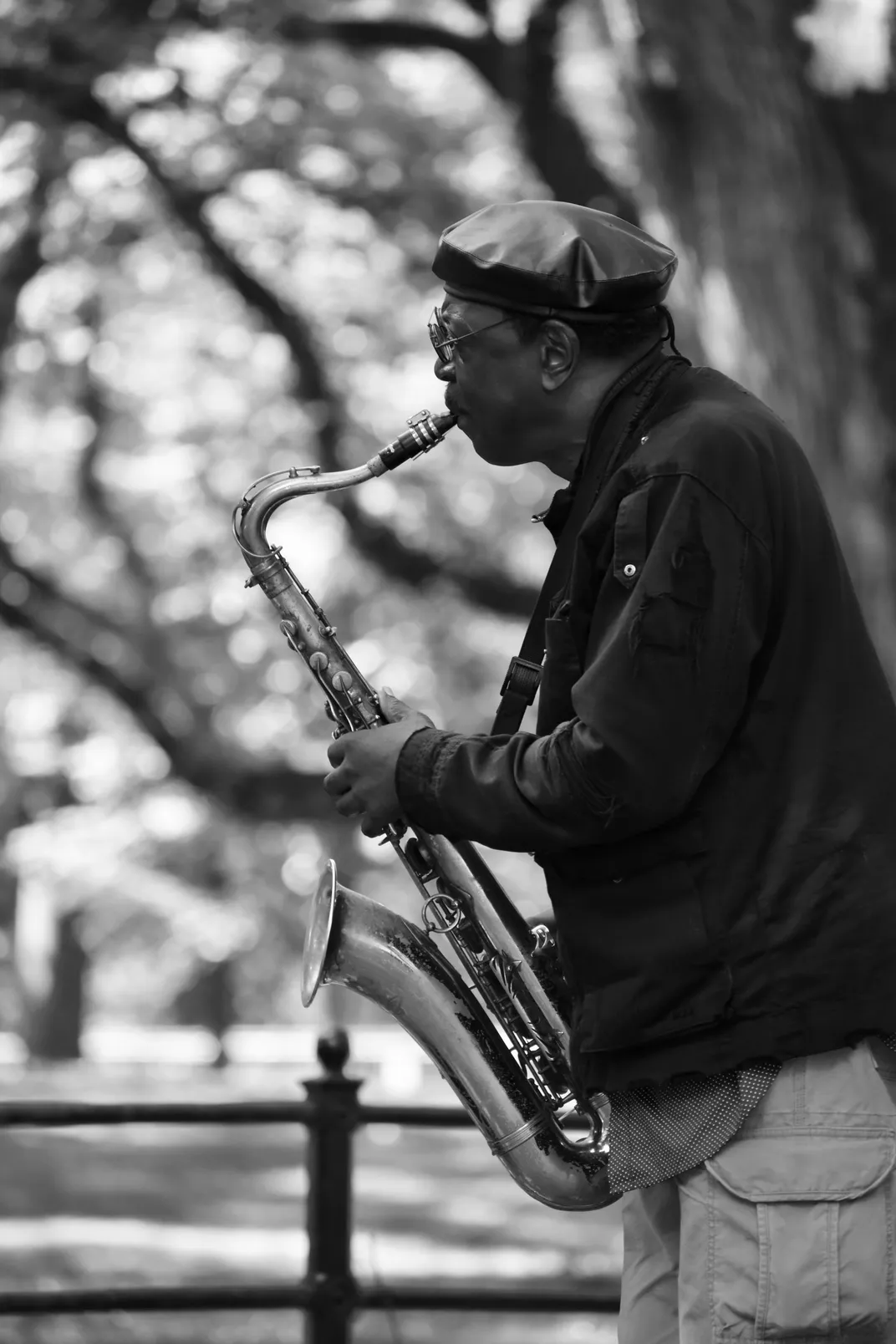 14 - New York is home to many artists, and Central Park serves as a stage.