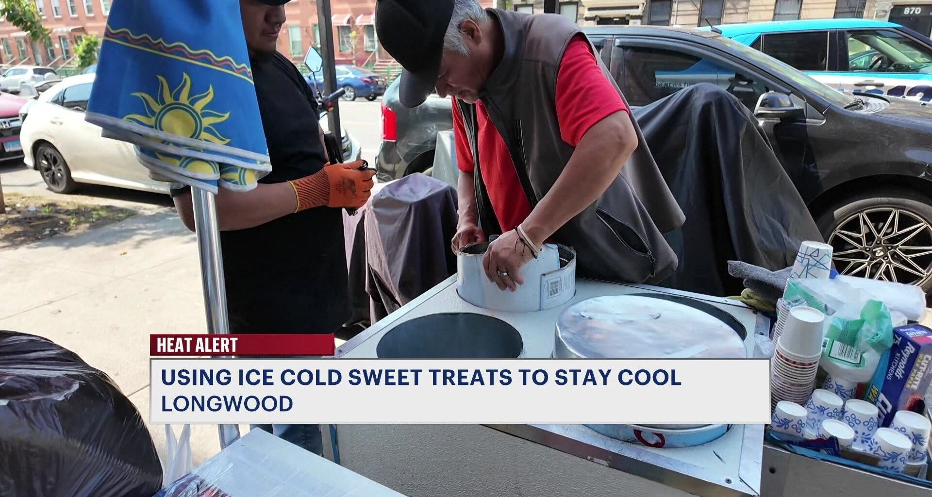 News 12 | Bronx | Ices Shop Prepares For Rush As Extreme Heat Grips Nyc