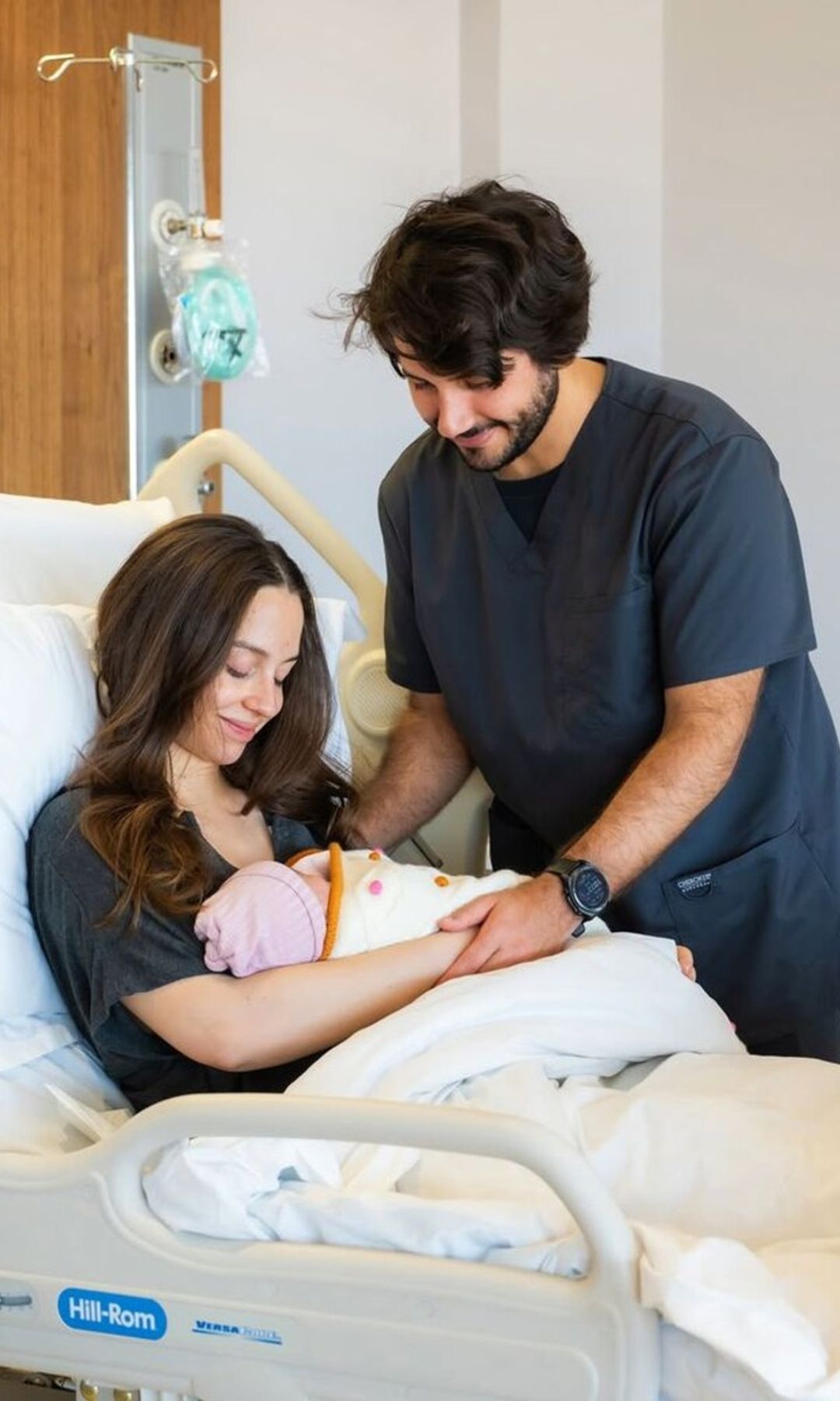 Images from the birth of Amina, whom Princess Iman and her husband, Jameel Thermiotis, welcomed in February of this year