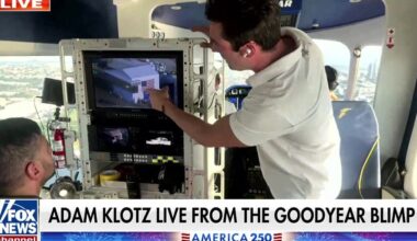 Adam Klotz gets bird's-eye view of NYC from Goodyear Blimp