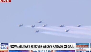Military flyover, Parade of Sail mark America’s 250th birthday in New York City