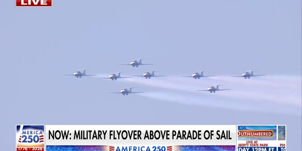 Military flyover, Parade of Sail mark America’s 250th birthday in New York City