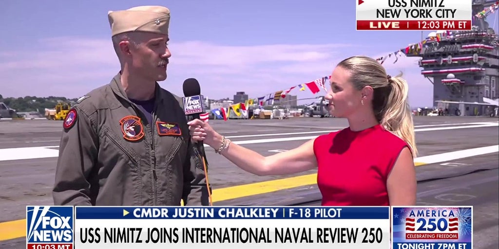 USS Nimitz joins International Naval Review 250 in New York City