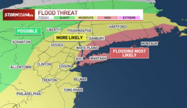 Live updates: Flood watch issued for NYC area; warnings possible – NBC New York