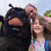 David Streever takes a selfie while on vacation with his daughter and a character at Moomin World in Finland. He was contacted by Homeland Security Investigations officers five months after sending an email to Todd Lyons, the former acting director of U.S. Immigration and Customs Enforcement.